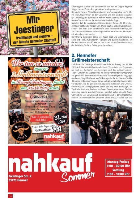 Hennefer Stadt-Magazin - Juni 2019