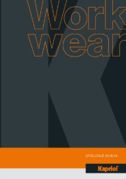 Kapriol - Work Wear - Catalog - 2018-2019 (EN)