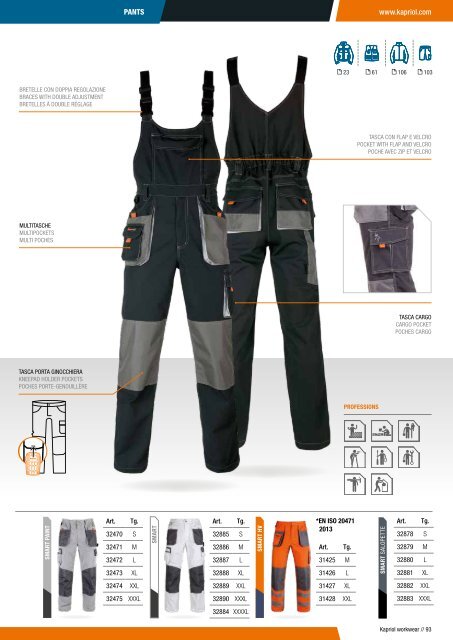 Kapriol - Work Wear - Catalog - 2018-2019 (EN)