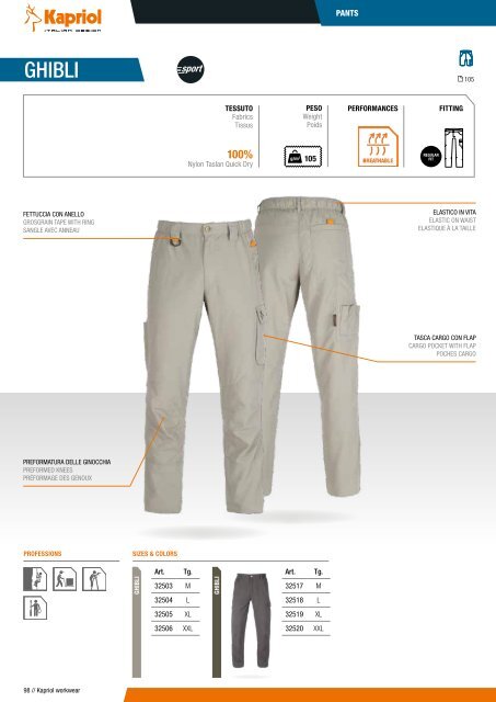 Kapriol - Work Wear - Catalog - 2018-2019 (EN)