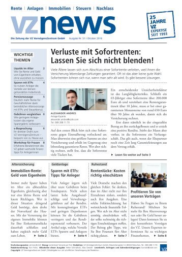 vznews, Deutschland, Oktober 2018, Ausgabe 51