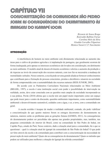 ESTUDOS DE CASO NA EDUCAÇÃO BÁSICA NO ESTADO DO PARÁ