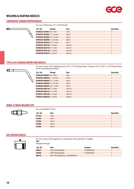 GCE - Gas Equipment Industrial Catalogue - 2017 (EN)