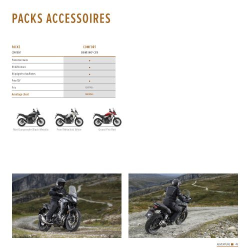 Honda Moto - Catalogue accessoires motos et scooters + vêtements
