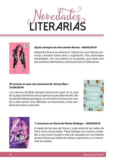 Universos Literarios Mayo 2019