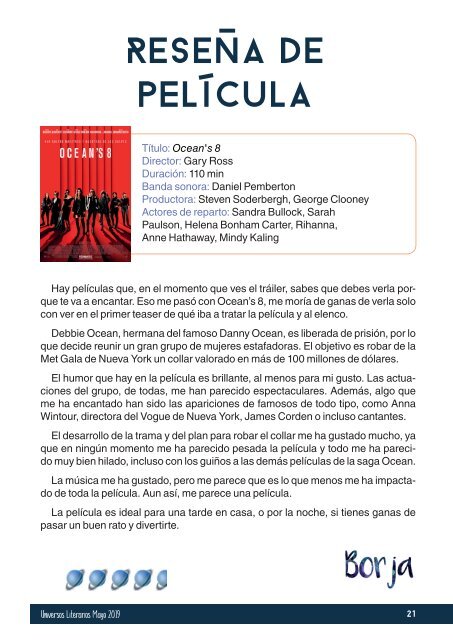 Universos Literarios Mayo 2019