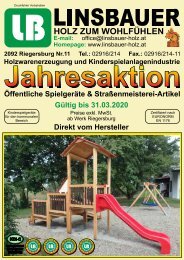 Linsbauer - Jahresaktion 2019