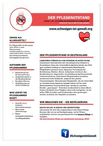 Flyer Pflegenotstand-SiG 2019