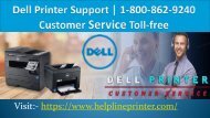 Dell Printer Support Number