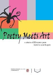 Poetry Meets Art - A Collection of DCB Students' Poems