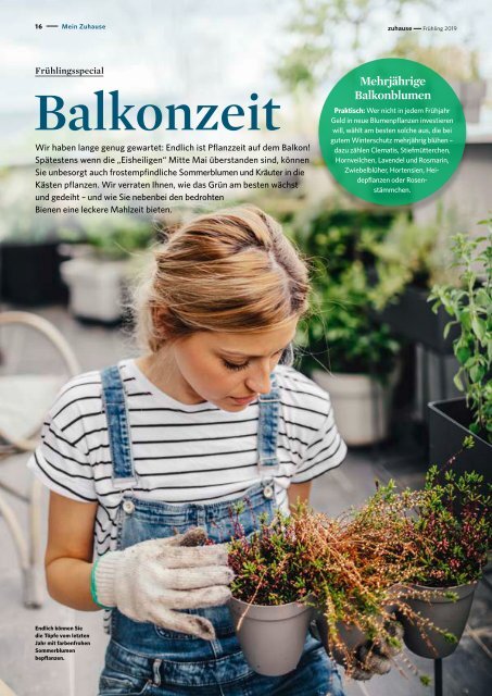 Vonovia Kundenmagazin "zuhause" Frühjahr 2019