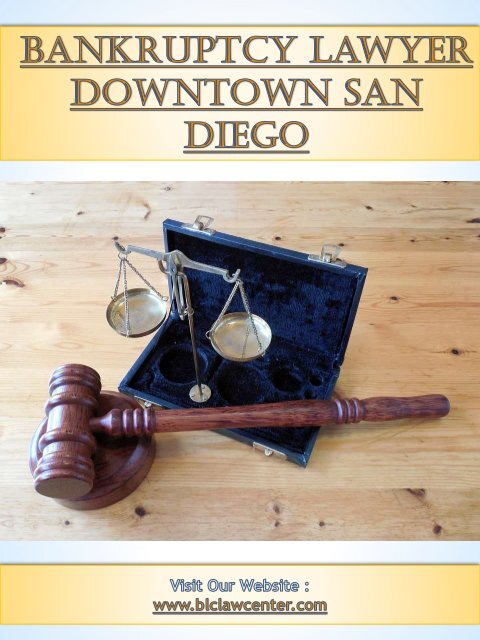 Bankruptcy Lawyer Downtown San Diego