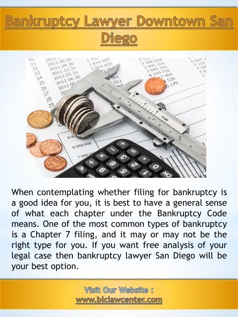 Bankruptcy Lawyer Downtown San Diego