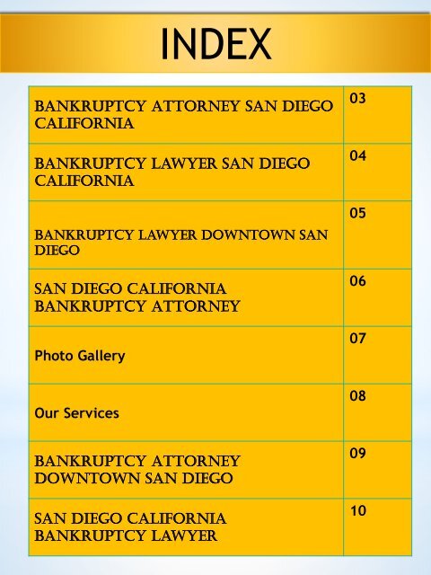 Bankruptcy Lawyer Downtown San Diego