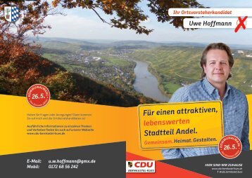 Kommunalwahl Bernkastel-Kues - Ortsvorsteherkandidat Stadtteil Andel stellt sich vor