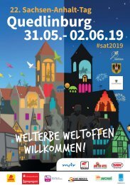 Programm Sachsen-Anhalt-Tag in Quedlinburg