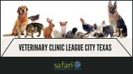 Are you looking for best treatment for your pet? Reasons Why your pet needs League City Veterinarian.
