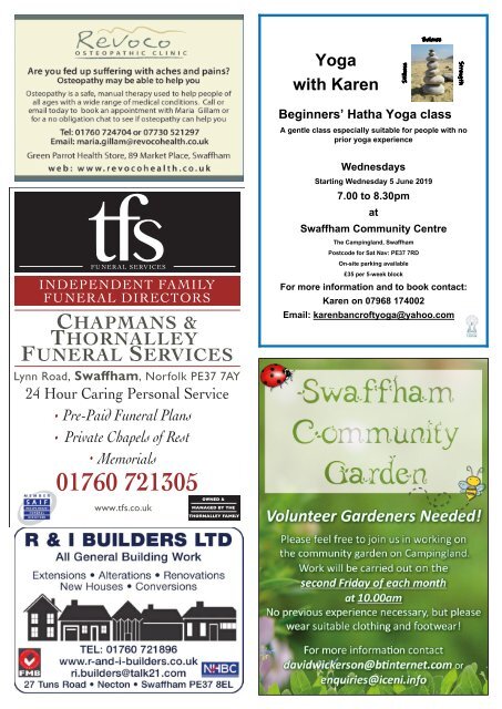 Swaffham Newsletter