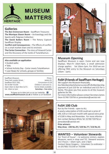 Swaffham Newsletter