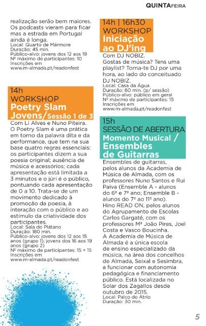 Programa READ ON Almada 2019