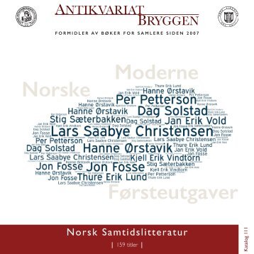 Antikvariat Bryggen - Katalog 111 - Norsk Samtidslitteratur