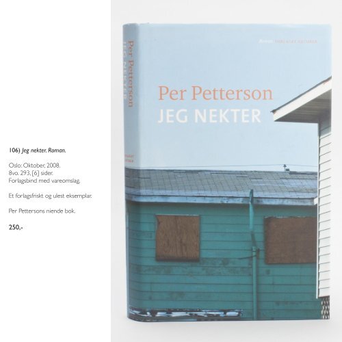 Antikvariat Bryggen - Katalog 111 - Norsk Samtidslitteratur