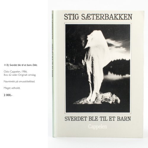 Antikvariat Bryggen - Katalog 111 - Norsk Samtidslitteratur