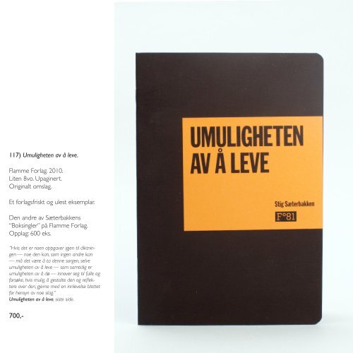 Antikvariat Bryggen - Katalog 111 - Norsk Samtidslitteratur