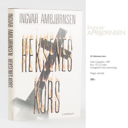 Antikvariat Bryggen - Katalog 111 - Norsk Samtidslitteratur