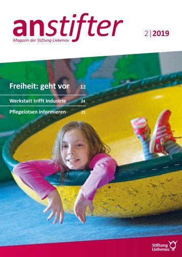 Anstifter 2, 2019 der Stiftung Liebenau