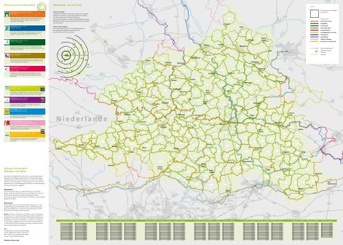 Karte Radtouren im Münsterland