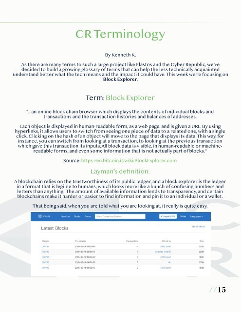 Cyber Republic Weekly Update26