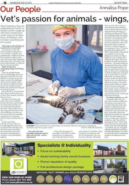 Selwyn Times: May 22, 2019