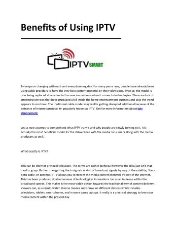 5 iptv abonnement