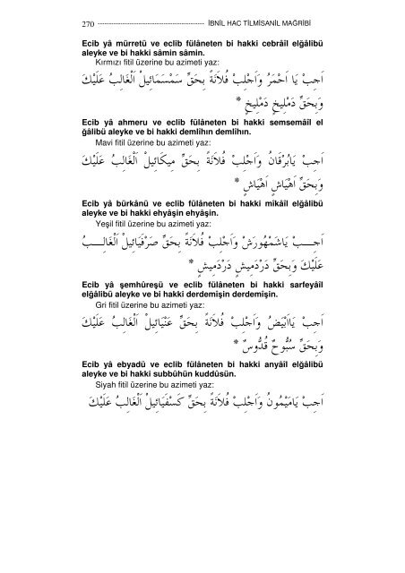 1-Sumusul envar ve kunuzul esrar İbnil Hac Tilmisani Hicri 737 yılı 443 sayfa Çeviri İdris Çelebi