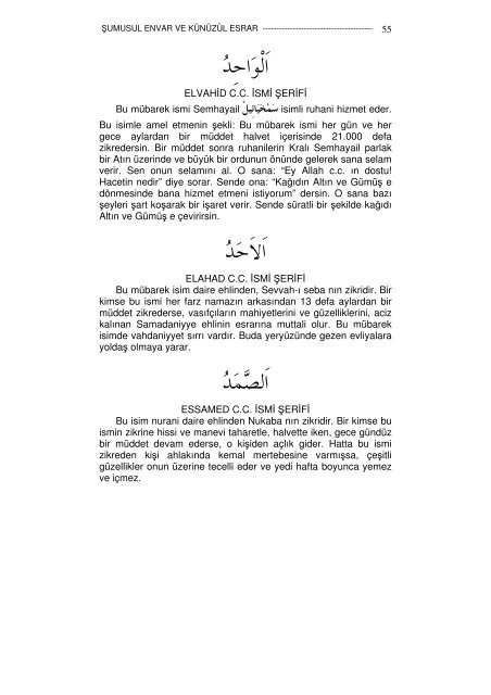 1-Sumusul envar ve kunuzul esrar İbnil Hac Tilmisani Hicri 737 yılı 443 sayfa Çeviri İdris Çelebi