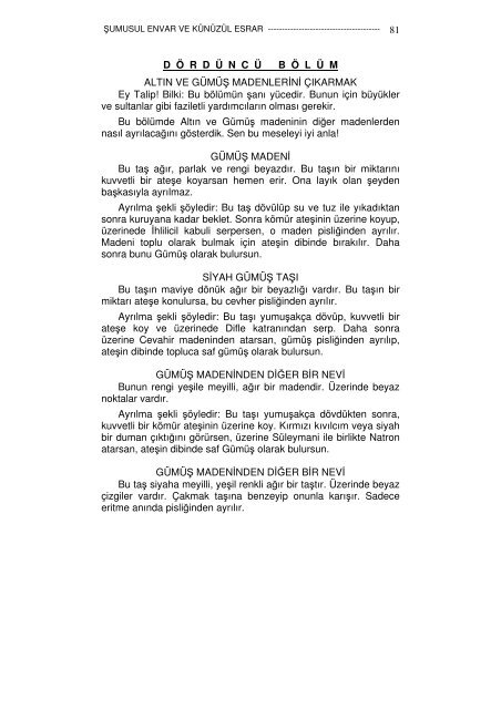 1-Sumusul envar ve kunuzul esrar İbnil Hac Tilmisani Hicri 737 yılı 443 sayfa Çeviri İdris Çelebi