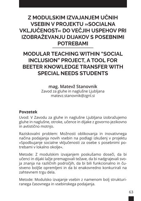 Zbornik povzetkov mednarodne konference: IZZIVI MEDNARODNEGA PARTNERSTVA POKLICNIH IN STROKOVNIH ŠOL 2019