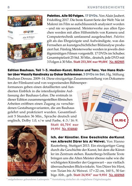 Frölich & Kaufmann 12. Versandkatalog 2019