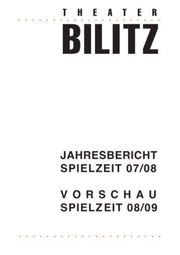 Spielzeit 2007/2008 - Theater Bilitz