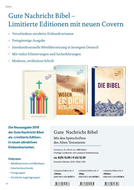 Verlag Kath. Bibelwerk Programm Herbst 2019