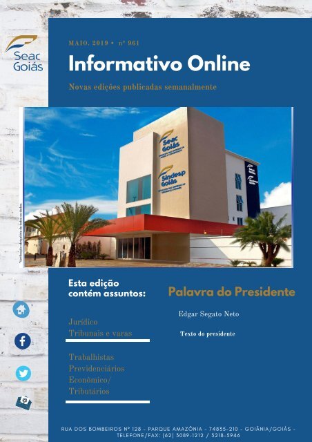 Informativo Online - Modelo 3