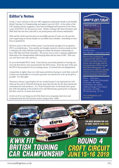 Brits on Tour Issue No:1 - Thruxton