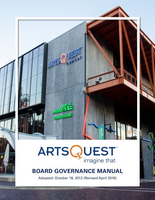 ArtsQuest Board Governance Manual