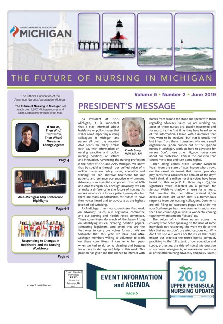 Future of Nursing in Michigan - June 2019