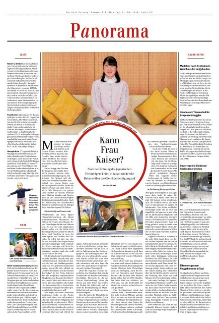 Berliner Zeitung 21.05.2019