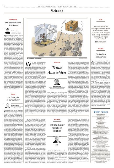 Berliner Zeitung 21.05.2019