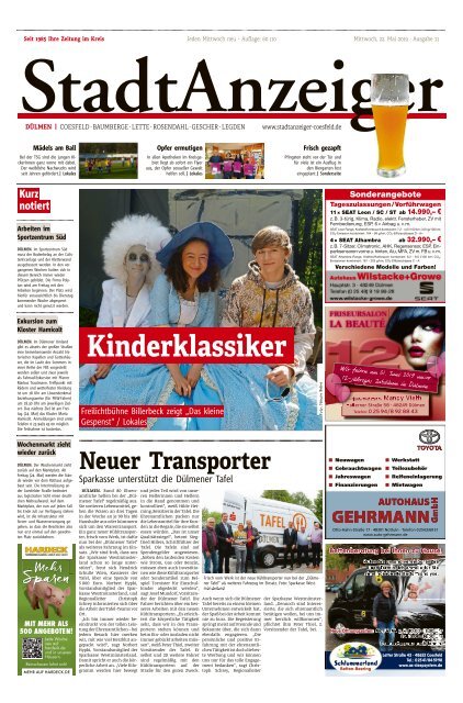 Stadtanzeiger Duelmen Kw 21