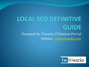 LOCAL SEO DEFINITIVE GUIDE