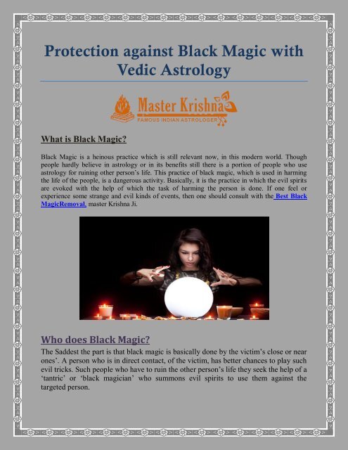 Protection against Black Magic with Vedic Astrology